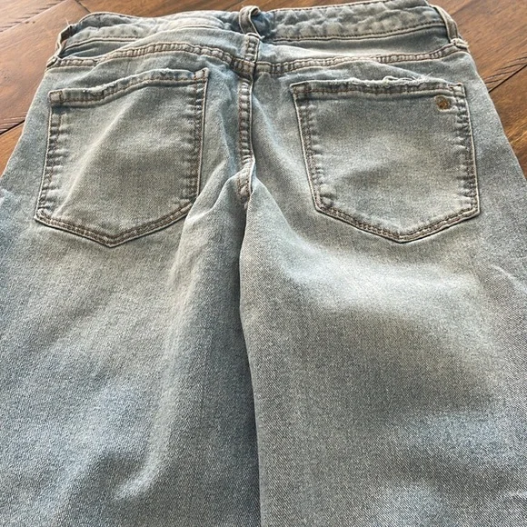Jessica Simpson light wash blue denim jeans button fly flirt straight boot sz 27 - Picture 9 of 15